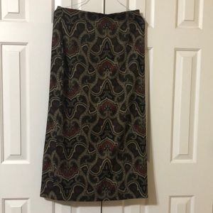 Ladies Vintage Paisley Pattern Skirt